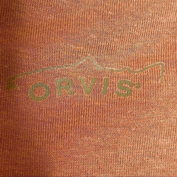 Orvis Trout Bum Quarter Zip Top in Burnt Orange Size Medium - Picture 9 of 10